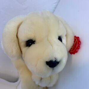 NWT Keel Toys Laying Laborador Yellow Puppy Dog Plush